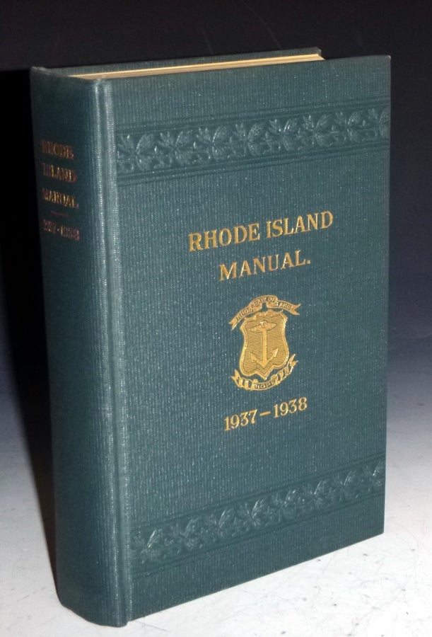Item #029198 Manual with Rules and Orders for the Use of the General Assembly of the State of Rhode Island, 1937-1938. Louis W. Cappelli.