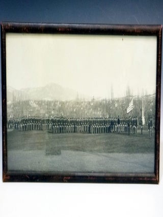 Item #029251 Framed Picture of the University of Idaho's Cadet Battalion, Ca. 1919