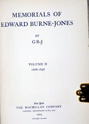 Memorials of Edward Burne-Jones (2 vol)