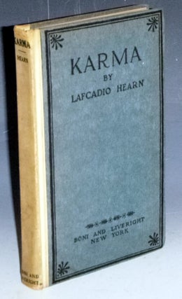 Item #029992 Karma. Lafacadio Hearn, Albert Mordell