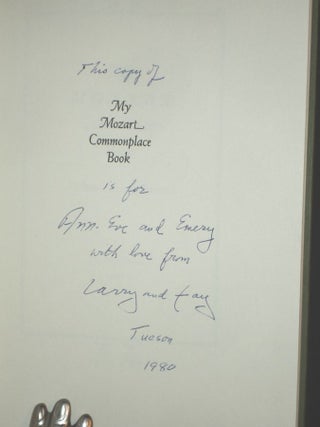 My Mozart Commonplace Book