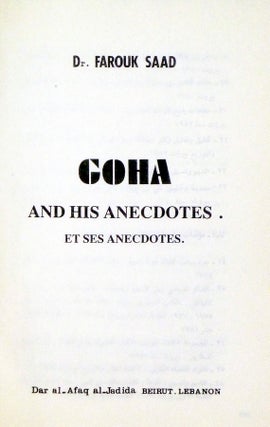 Goha and His Anecdotes