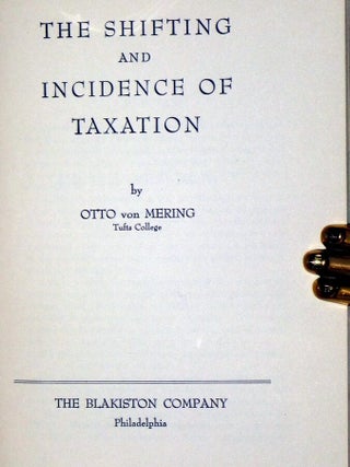The Shifting and Incidence of Taxation