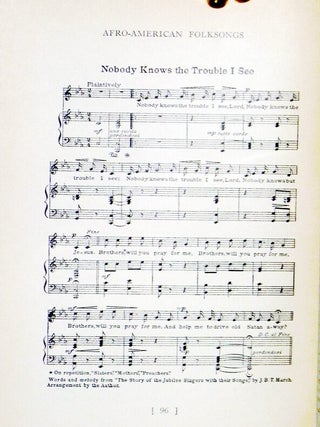 Afro-American Folksongs; a Study in Racial and National Music