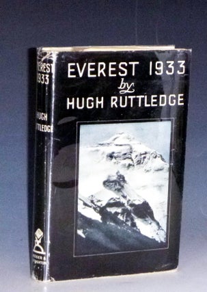 Item #031101 Everest 1933. Hugh Ruttledge