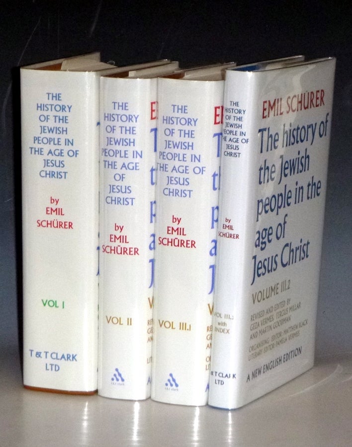 Item #031285 The History of the Jewish People in the Age of Jesus Christ (4 Volume Set). Emil Schurer.