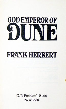 God Emperor of Dune