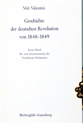 Geschichte Der Deutschen Revolution Von 1848-1849, 2 Volume Set