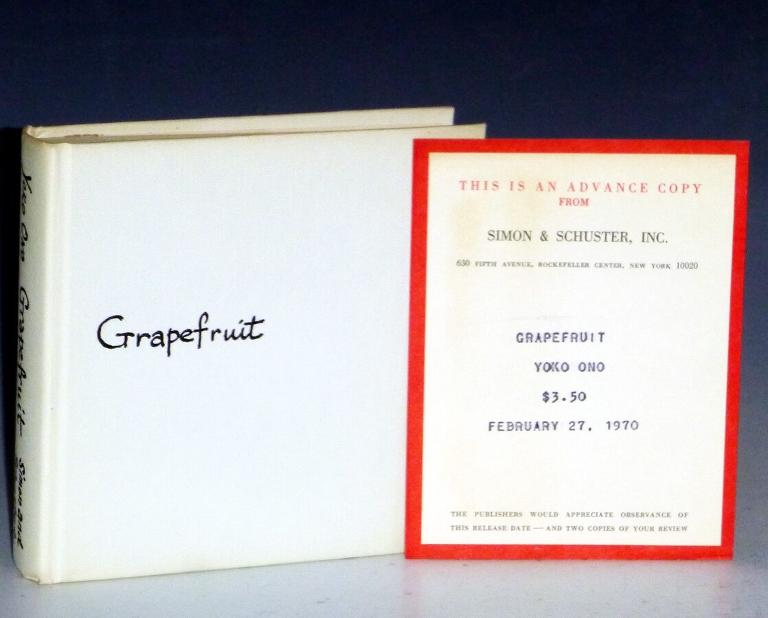 Grapefruit: a Book of Instructions By Yoko Ono, Introduction By John ...
