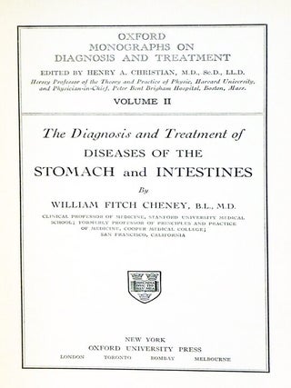Oxford Monographs on Diagnosis and Treatment, 10 Volume Set.