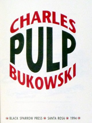 Pulp (Limited, Signed and Original Print print)