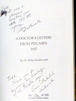 A Doctor's Letters from Pitcairn, 1937