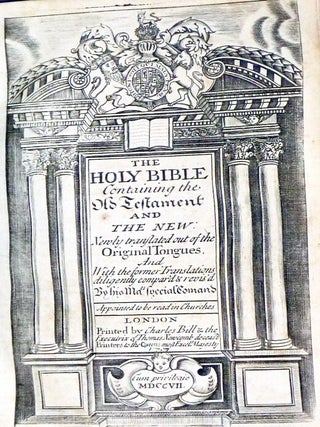The Book of Common Prayer 1704; The Holy Bible, The Old Testament (with the Apocrypha) 1707 and the New Testament 1707; and The Whole Book of Psalms, Collected Into English Metre 1705