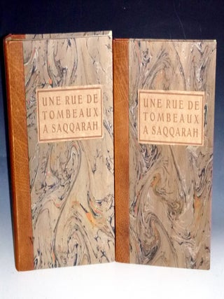 Item #031736 Une Rue De Tombeaux a Saqqarah, (2 Volume set). Jean Capart, Charles Mathien