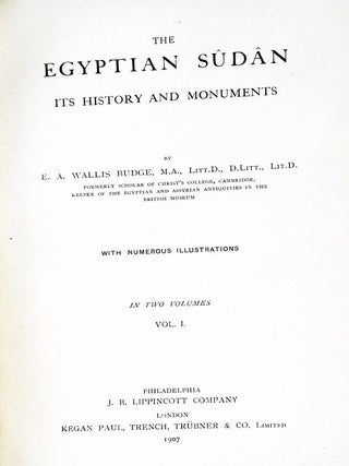 The Egyptian Sudan: Its History and Monuments (2 Vol set)