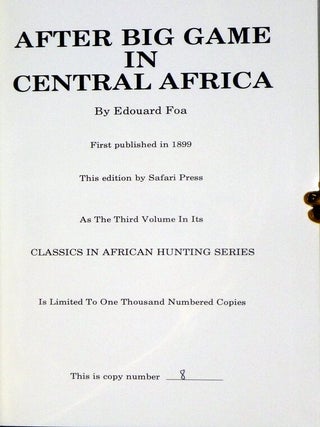 After Big Game in Central Africa
