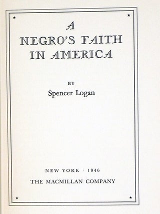 A Negro's Faith in America