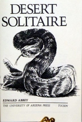 Desert Solitaire (Signed By Edward Abbey)