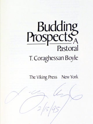 Budding Prospects; a Pastoral (Signed by the Author)