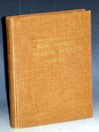 Item #032106 Book Dealers in North American, 1960-1962