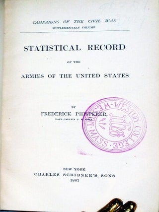 Statistical Record of the Armies of the United States
