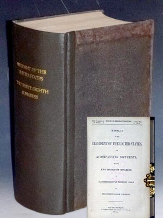 Item #032147 Message of the President of the United States and Accompanying Documents to the Two...