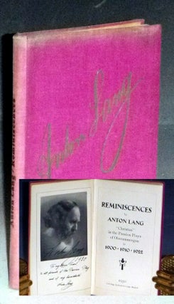 Item #032638 Reminiscences: "Christus" in the Passion Plays of Oberammergau in 1900-1910-1922...